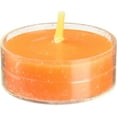 50Piece Tealight Candles Vibrant Orange Candle Set