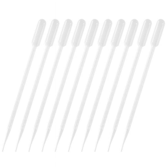50 Pieces 10ml Clear Plastic Transfer Pipet Pasteur Pipettes Droppers