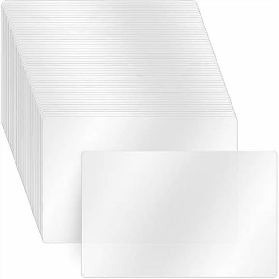 50 Pieces 1711 Inch Clear Plastic Placemats Heat Resistant, Washable, Anti Slip Dining Table/Desktop Home Decor, Kitchen, & Other