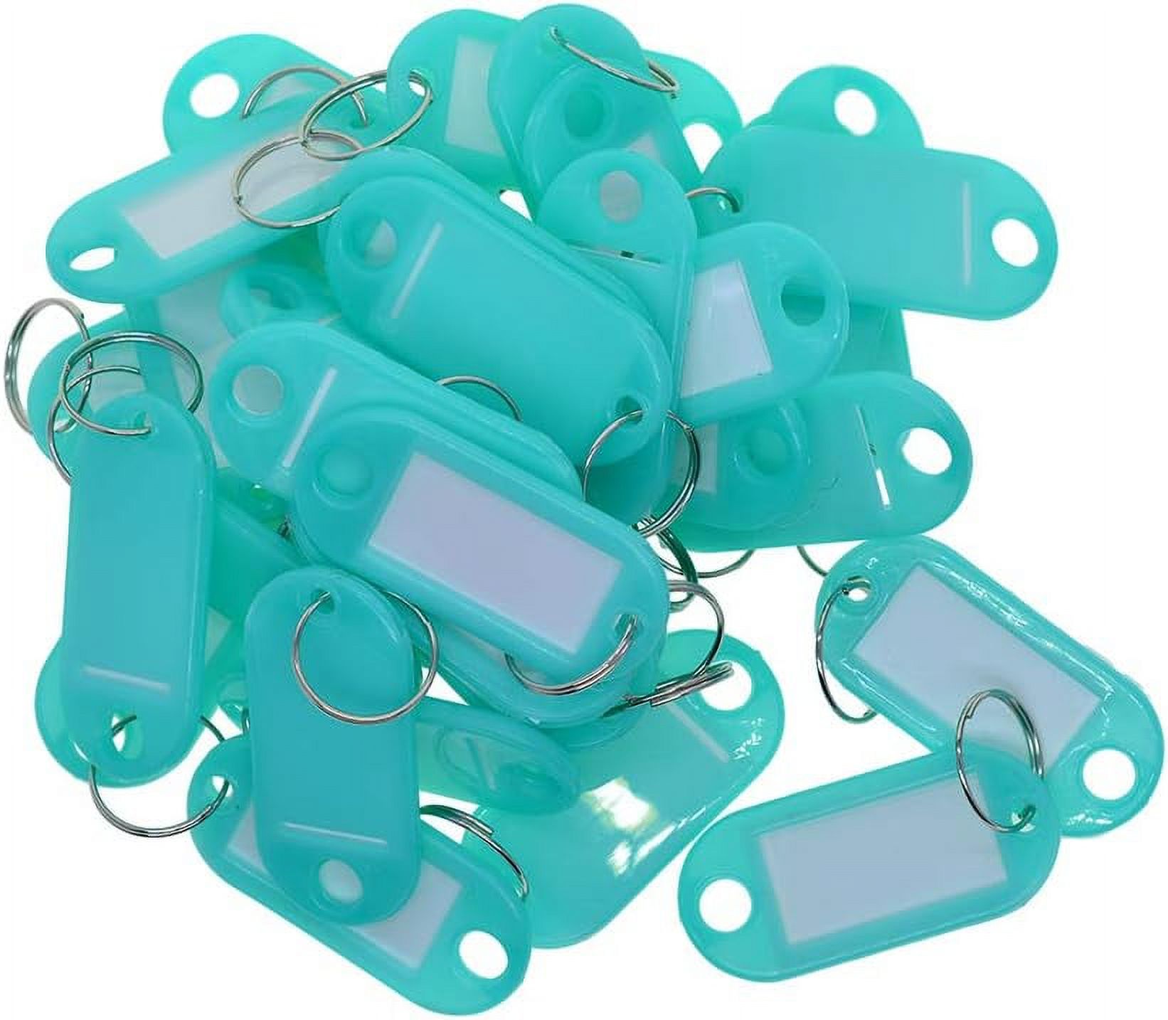 50pcs-sturdy-plastic-key-tags-label-id-name-tag-split-keychain-key-fob