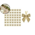 thumbnail image 1 of 50 Pieces 2 Inch Christmas Ribbon Bows Glitter Twist Tie Mini Shiny Christmas DIY Polyester Craft Bows for Sewing Applique Scrapbooking Wedding Gift, 1 of 6