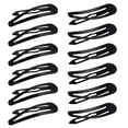thumbnail image 1 of 50 Pieces 3.5 Inch Large Metal Snap Hair Clips No Slip Hair Barrettes Long Hair Side Clip Clamp Hair Clips for Girls Women Hair Accessories (Black), 1 of 5