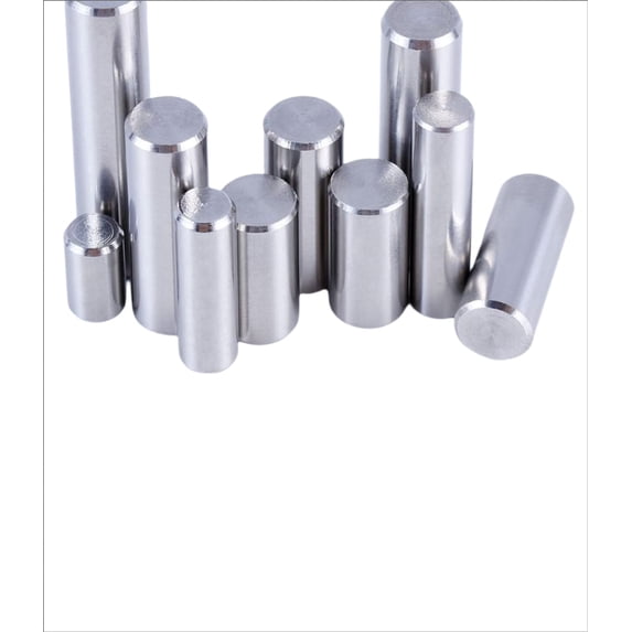 50 Pieces 304 Stainless steel cylindrical locating dowel pin,diameter 1.9mm; total length 10mm.