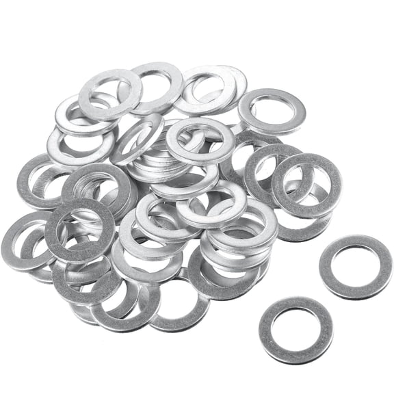 50 Pieces Aluminum Engine Oil Crush Washers 14 mm Drain Plug Gaskets (Compatible with Honda OEM 94109-14000 Civic Part)