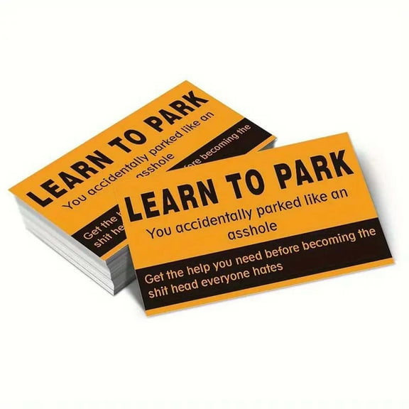 50 Pieces Bad Parking Cards Bad Parking Stickers Funny Parking Violation Cards with Multi Violation Reasons Gag Gifts Violation Stocking Stuffers for Adults Drivers Christmas