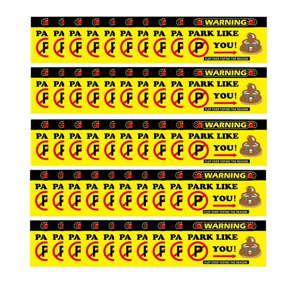 100 Karten „I Know Parking Is Scary“ – Witzige Hinweise Für Schlechte Parker | 8,9 X 5,1 Cm, Für Auto & Scheibenwischer