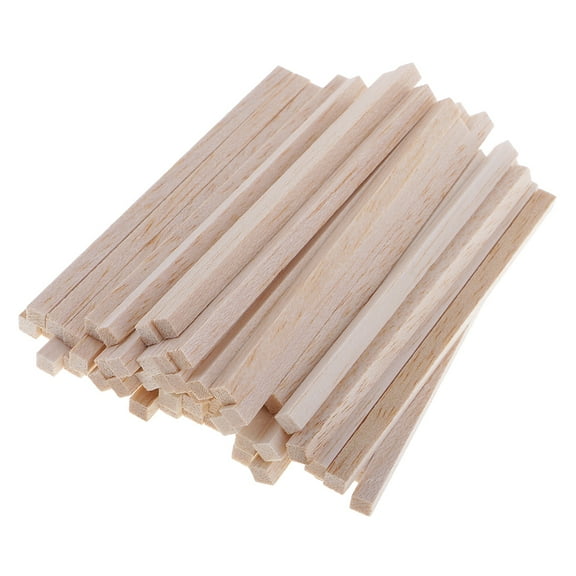 50 Pieces  Balsa Wood Sticks ,5x5mm Square Wooden Dowel Rods Unfinished Wood Sticks Hardwood Sticks Wooden Strips for Arts and DIY Projects Models Making Home Decor , 110mm