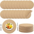 thumbnail image 1 of 50 Pieces Burlap Placemats 15 Inch Round Reusable Brown Table Mats Natural Jute Fibers Placemats Bulk Circle Rustic Table Decorations for Dining Wedding Holiday Farmhouse Supplies, 1 of 14