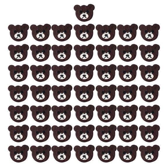 50 Pieces Cartoon Bear Shaped Buttons 2 Hole Buttons Buttons Craft Buttons Decorative Buttons for Sewing Craft
