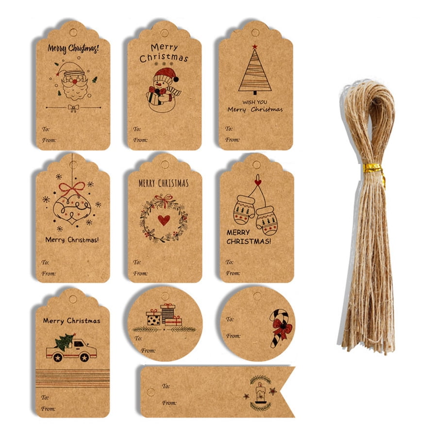 Kraft Tags Brown Christmas Gift Tag Craft Card Price Tags Supplies