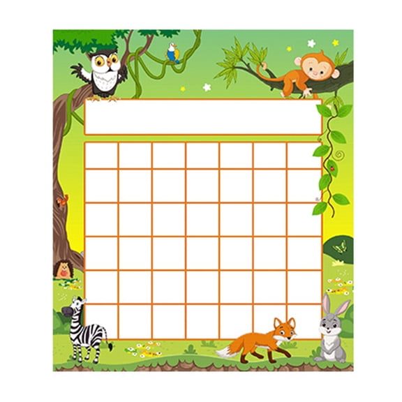 50 Pieces Classroom Incentive Chart Cartoon Kid Positive Behavior Reward Board