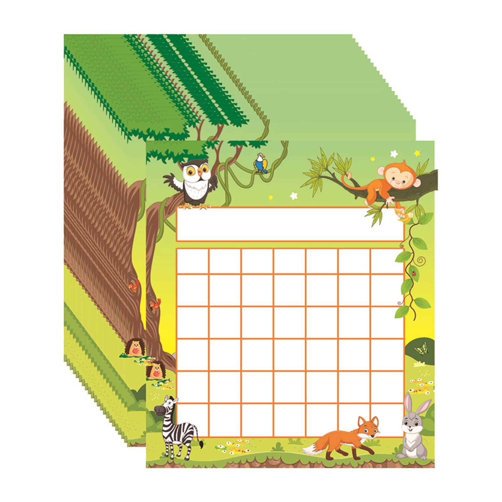 Positive Incentive Grid 50 Pieces Classroom Incentive Chart Cartoon Children Positive Behavior ...