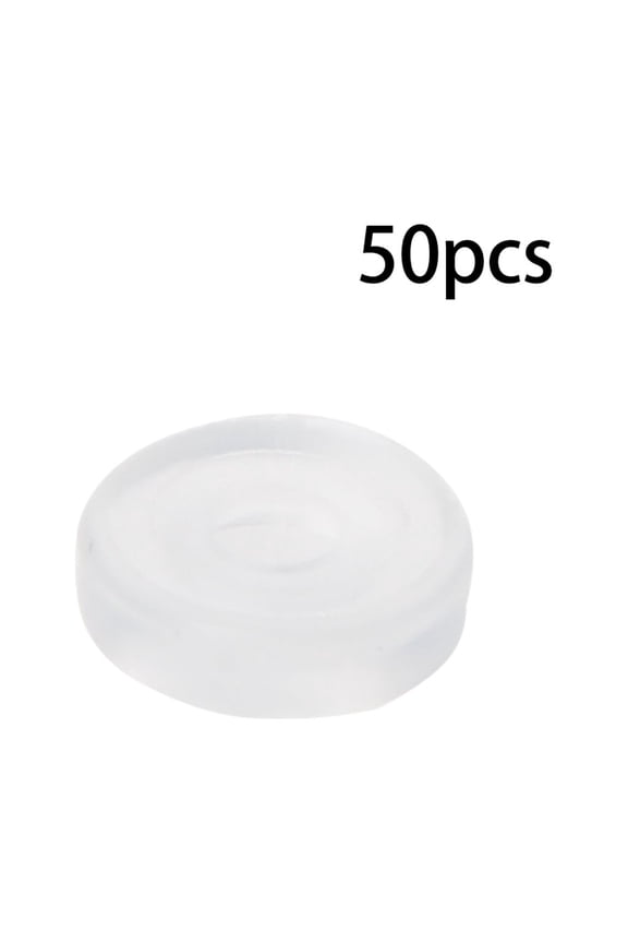 50 Pieces Clear Silicone Earring Pads Portable Anti Pain Earring Cushion for Clip-on Earrings Jewelry Accessories
