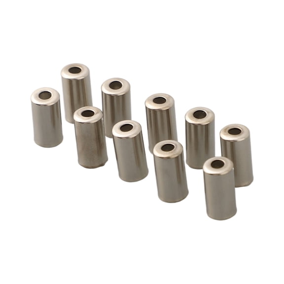 50 Pieces Copper Brake Cable End Ferrules 5Mm Outer Diameter For Mountain Road Bike Cycling Components Housing Wire Tip Covers Silver Finish