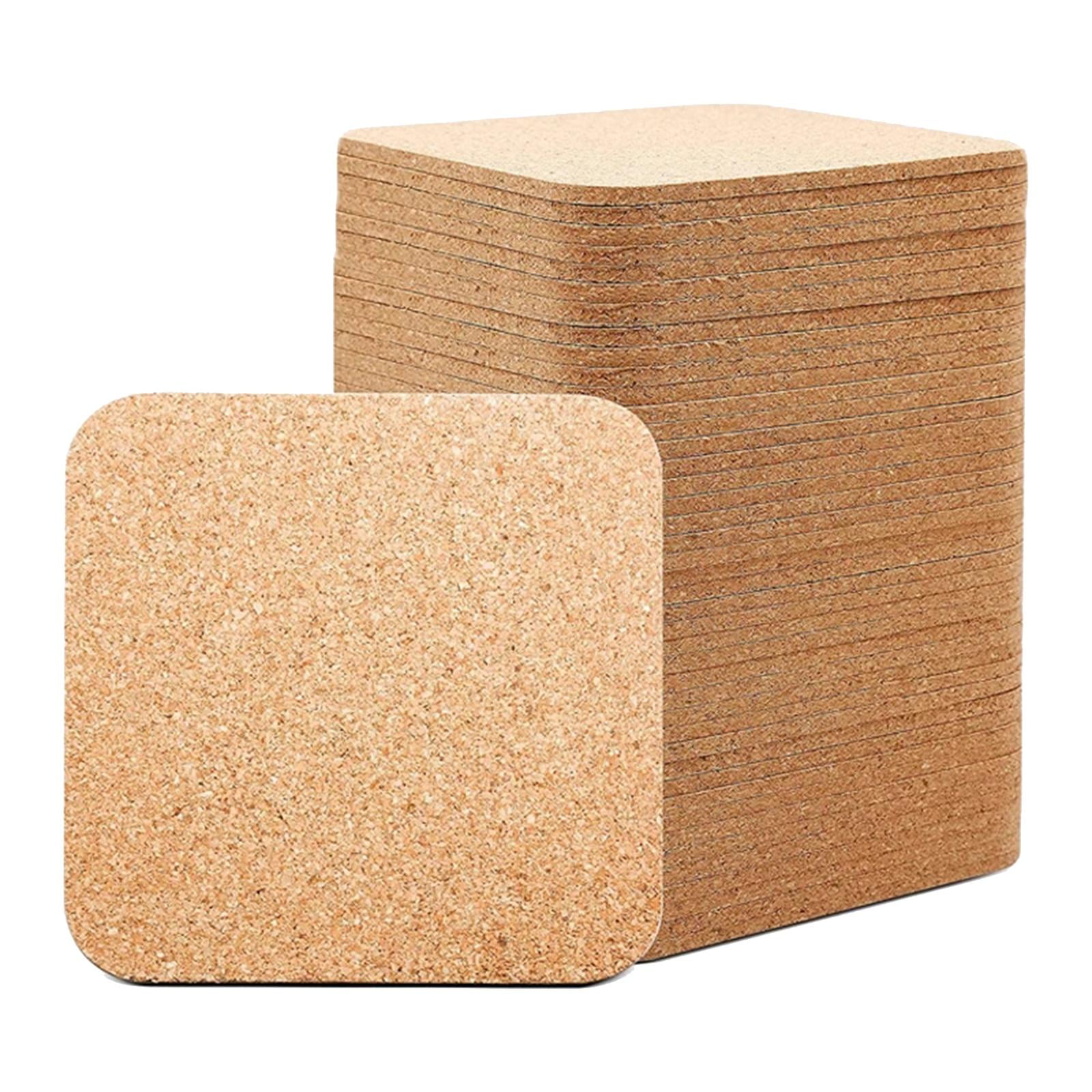 50 Pieces Cork Board Tiles Pin Board for Wall Cork Sheets Corkboard for