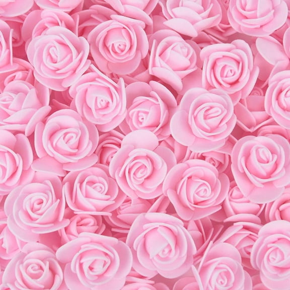 50 Pieces Foam Rose Buds Artificial Rose Flowers for Valentine's Day DIY Craft Gifts Backdrop Props Wedding Bouquets Decorations