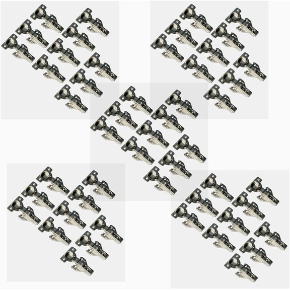 50 Pieces Full Overlay Cup Hinge Soft Close Face Frame Cabinet Hinge Clip on Soft-Close Cabinet Hinge Kitchen Bisagra de gabinete Cabinet Door Hinge (50 Piece)