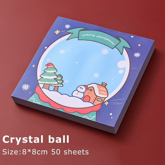 50 Pieces Funny Christmas Notepads, Santa Notepads Christmas Sticky Notes Memo Pads For Christmas Holidays Decoration Present Sticky Note Easy To Use