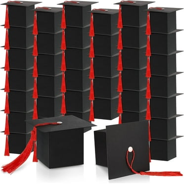 50 Pieces Graduation Candy Box Graduation Cap Gift Boxes Graduation Party Favors for Class of 2025 Graduation Party Décor