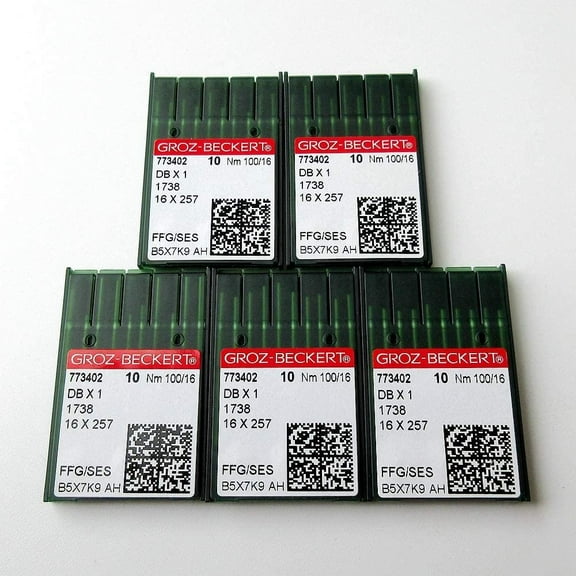 50 Pieces Groz Beckert Ball-Point Dbx1 16X231 16X257 1738 Sewing Machine Needles 10/70