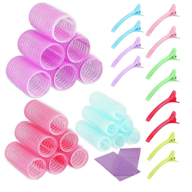 50 Pieces Hair Rollers With Clips,Self Grip Hair Roller curlers - Main Image