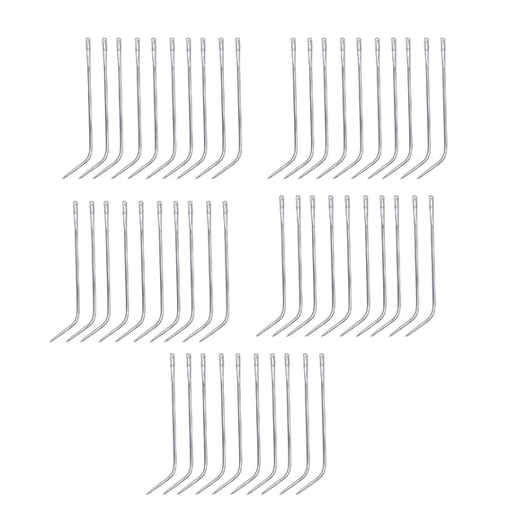 50 Pieces Heavy Duty Hand Sewing Needle Curved Needle Weaving Needle for Upholstery Carpet Canvas Repair