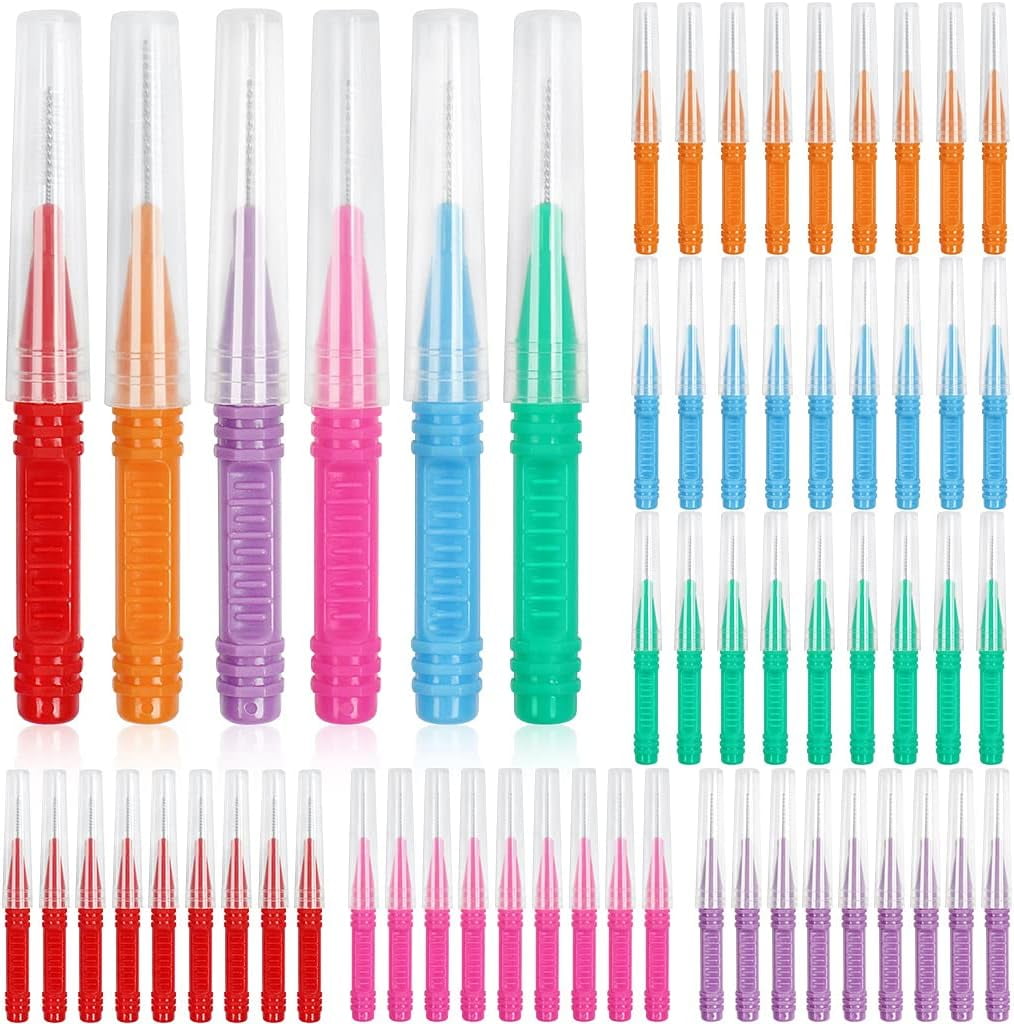 50 Pieces Interdental Brush Oral Dental Hygiene Brush for Teeth