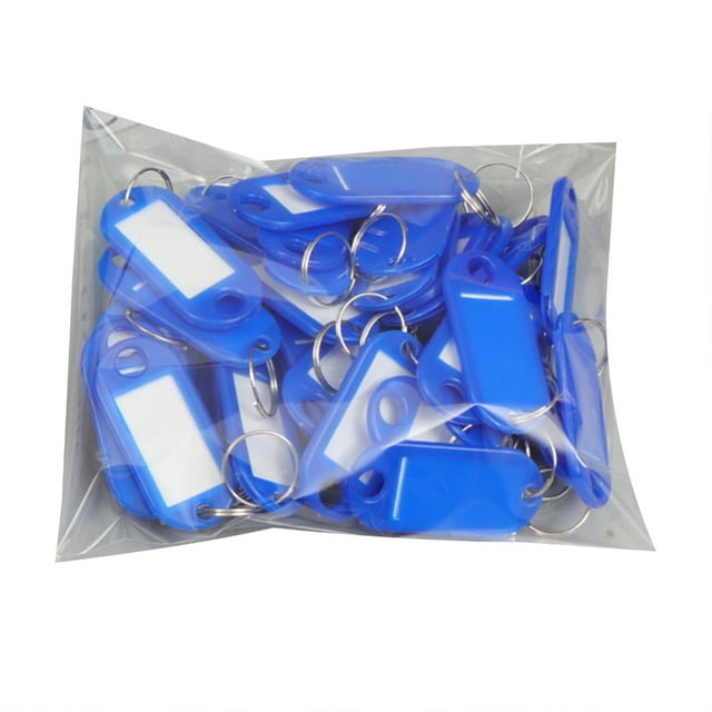 50 Pieces Keys Tags with Ring and Label Window IdentifiersID Tags