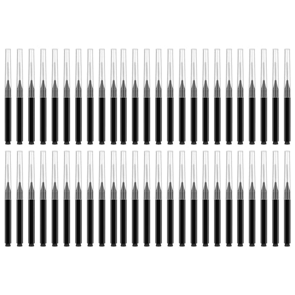 50 Pieces Micros Eyebrow Spoolie Brush with Caps Brow Lamination Tool Eyelash Brush Multifunctional Micros Lash Comb
