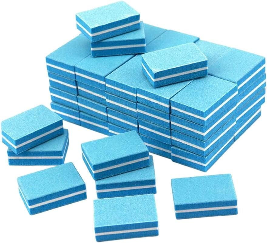 50 Pieces Mini Buffing Files Block Manicure Colorful Sponge Nail Art ...