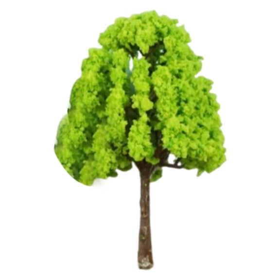 50 Pieces Model Trees Miniature Trees Train Scenery Architecture Trees, Diorama Supplies for DIY Crafts Building Props Layout yellow green