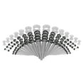 thumbnail image 1 of 50 Pieces Multi Size Gauges , Tapers Tunnels 1.6mm-10mm 14G-00G for Women Men Gauges Expander Ear Stretching , Transparent Luminous, 1 of 7