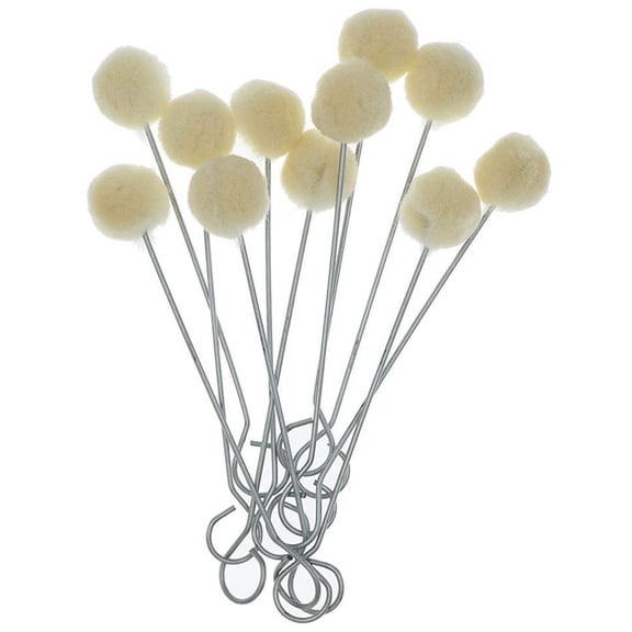 50 Pieces Natural All-Wool Daubers Ball Brush Leather Dye Dauber Dyeing Applicator with I9E6