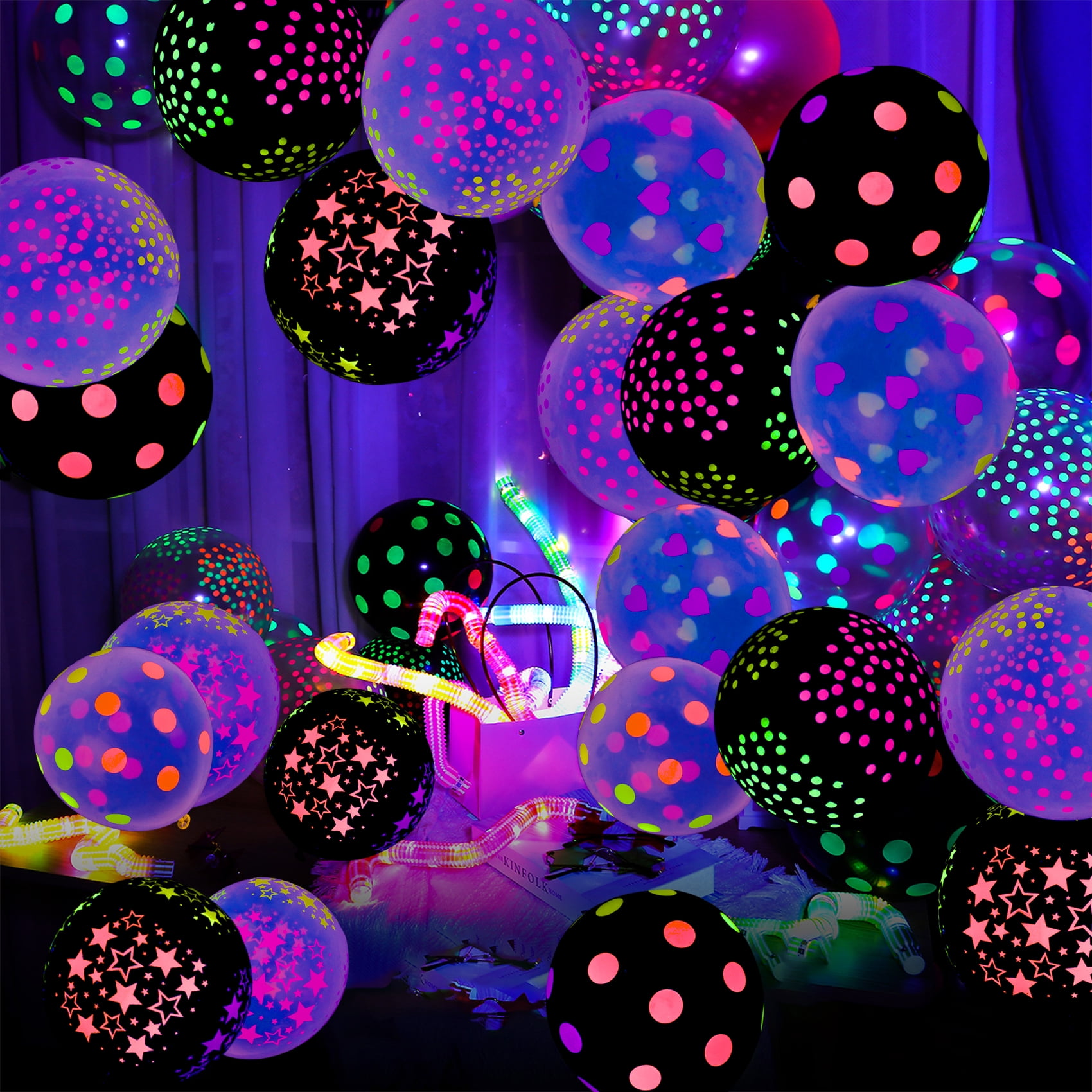 Exquisite Blacklight Party Glow Cups ー 240 Pack 16 Oz ー Assorted Colors ー D Exquisite Blacklight Party Glow Cups 120 Pack 12 Oz Assorted