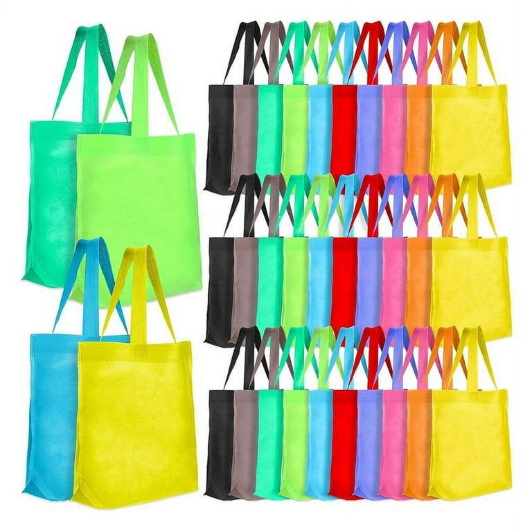 Foldable Non Woven Fabric Tote Gift Bag Multicolor 50 Piece