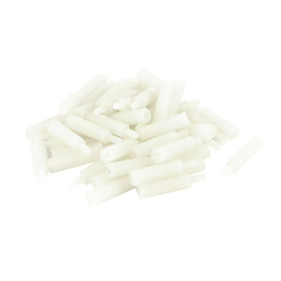 50 Pieces Nylon Hex Standoff Spacer M2.5x18 Female to M2.5x6 Male