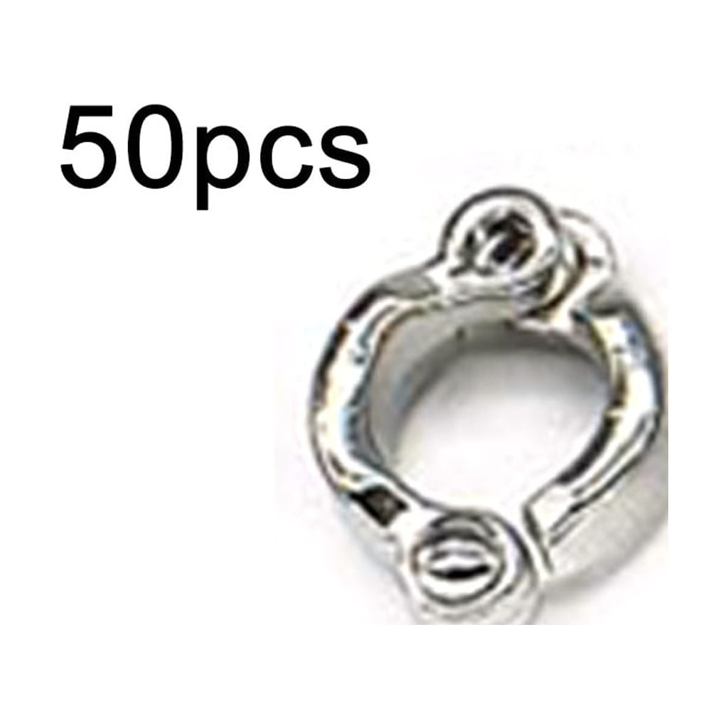 50 Pieces Parrot Leg Rings Metal Active Opening Foot Ring for Small ...