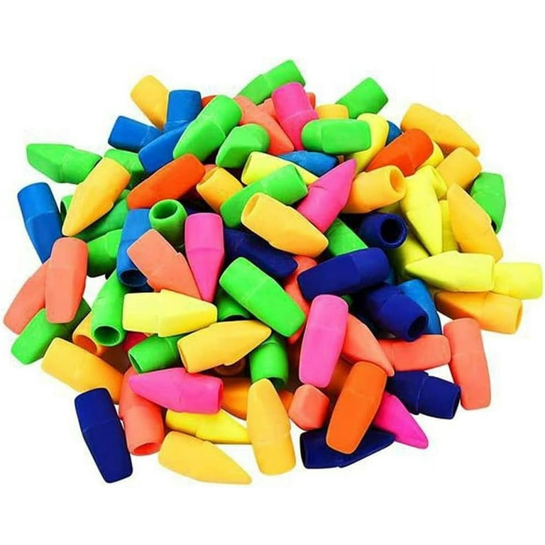 50 Pieces Pencil Erasers,Eraser Caps,Pencil Top Eraser Caps,Eraser Tops,  Pencil Eraser Toppers for Primary School, Middle School or