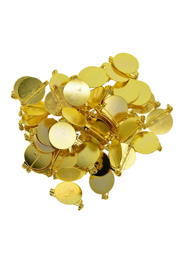 50 Pieces Pin Badge Configuration Cabochon Base Tray