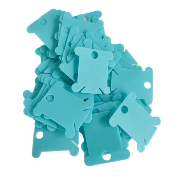 50 Pieces Plastic Floss Bobbins 1.37x1.49in Embroidery Thread Winder