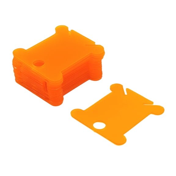 50 Pieces Plastic Thread Organiser Bobbins Floss Bobbins, Floss Winder for Embroidery/Sewing Thread Storage