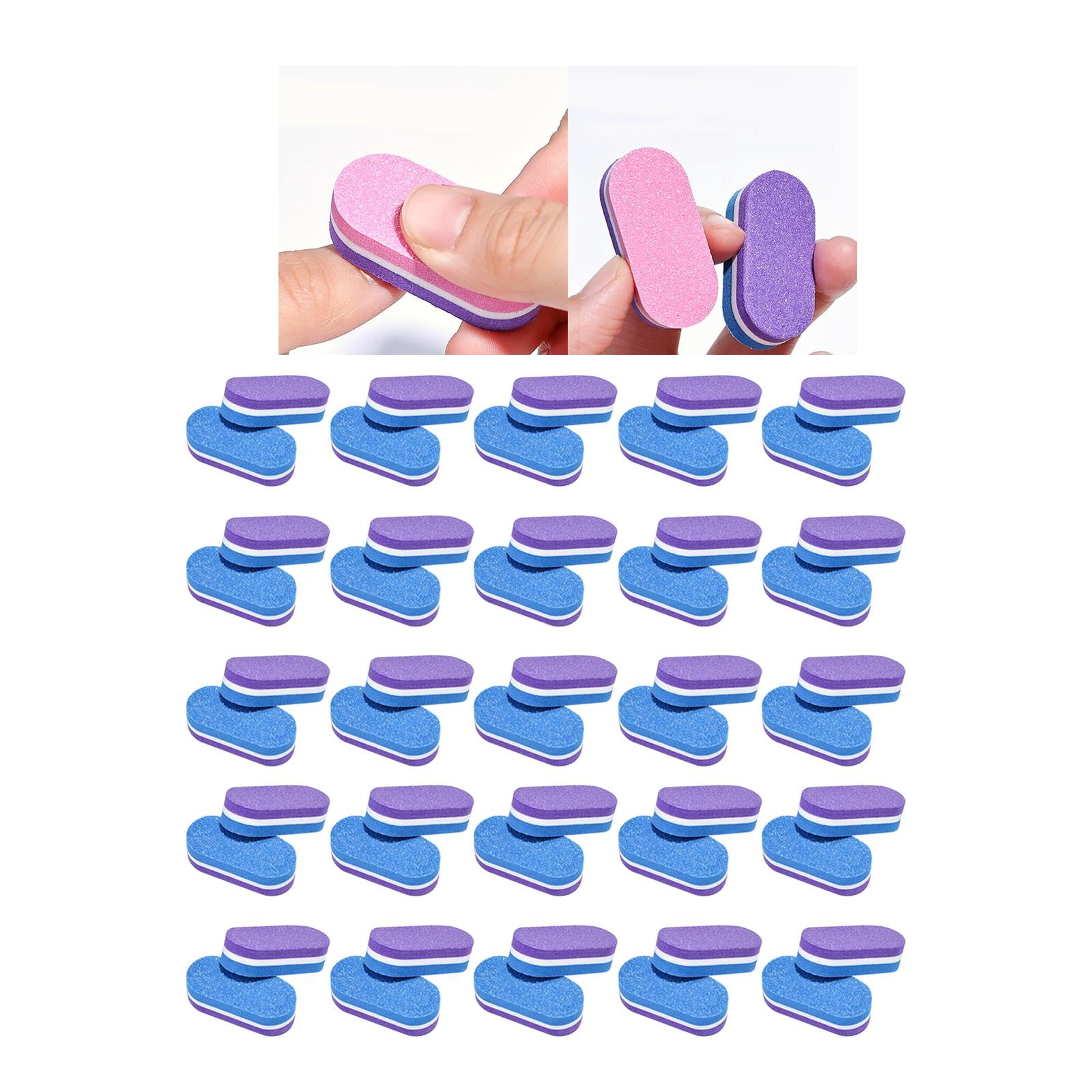 50 Pieces Portable files Blocks Sanding Polishing Manicure Tools Salon ...