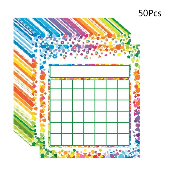 50 Pieces Positive Behavior Reward Board for Classroom Student Teacher Family, Cartoon Clasroom Incentive Chart