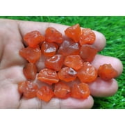 50 Pieces Raw Carnelian Stone 12-15 MM Raw, Fabulous Gemstone Rough Natural Carnelian Gemstone, Healing Crystal Orange Carnelian Raw Stone