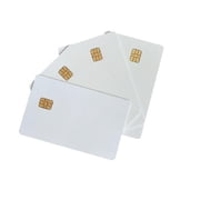 50 Pieces SLE4442 White Cards, SLE4442 White Cards ISO7816 RFID Contact Chip PVC Smart White IC Cards for SLE 4442