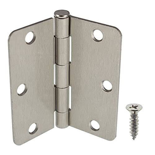 50 Pieces Satin Nickel Door Hinges Brushed Nickel Iron Inner Door Hinge ...