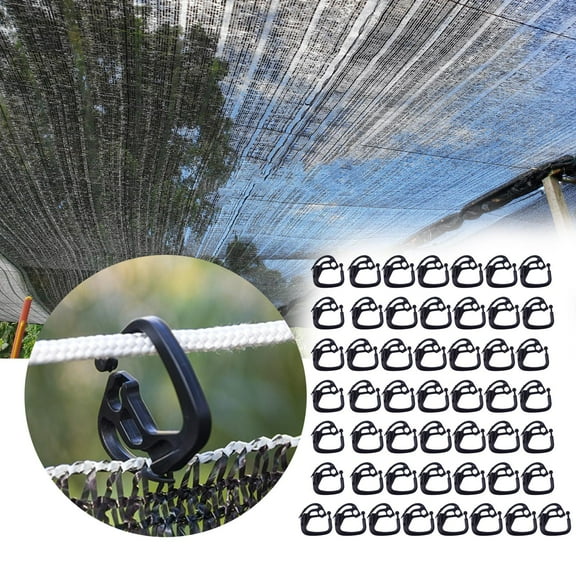 50 Pieces Shade Cloth Clips Net Fixing Clip Shade Fabric Clips Attachment and Placement for Net Anti Bird Netting Garden Netting