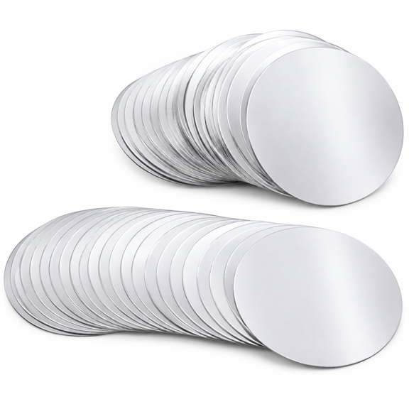 50 Pieces Silver Wine Pourer Liquor Stopping Pouring Discs