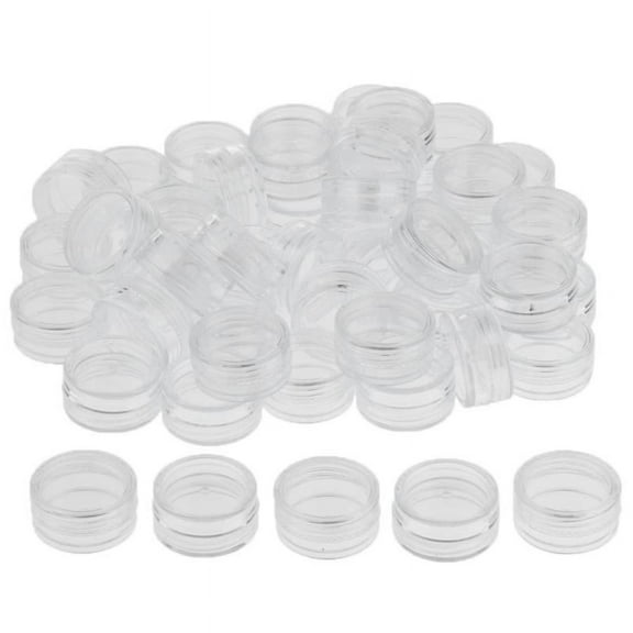50 Pieces Small Empty Sample Containers with Lids Cosmetic Jars - , 2g / 3g / 2g