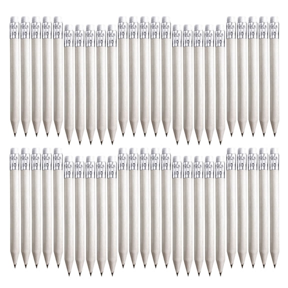 50 Pieces Small Pencils with Rubbers Half Pencils Pencils Pocket Pencils for Writing Drawing
